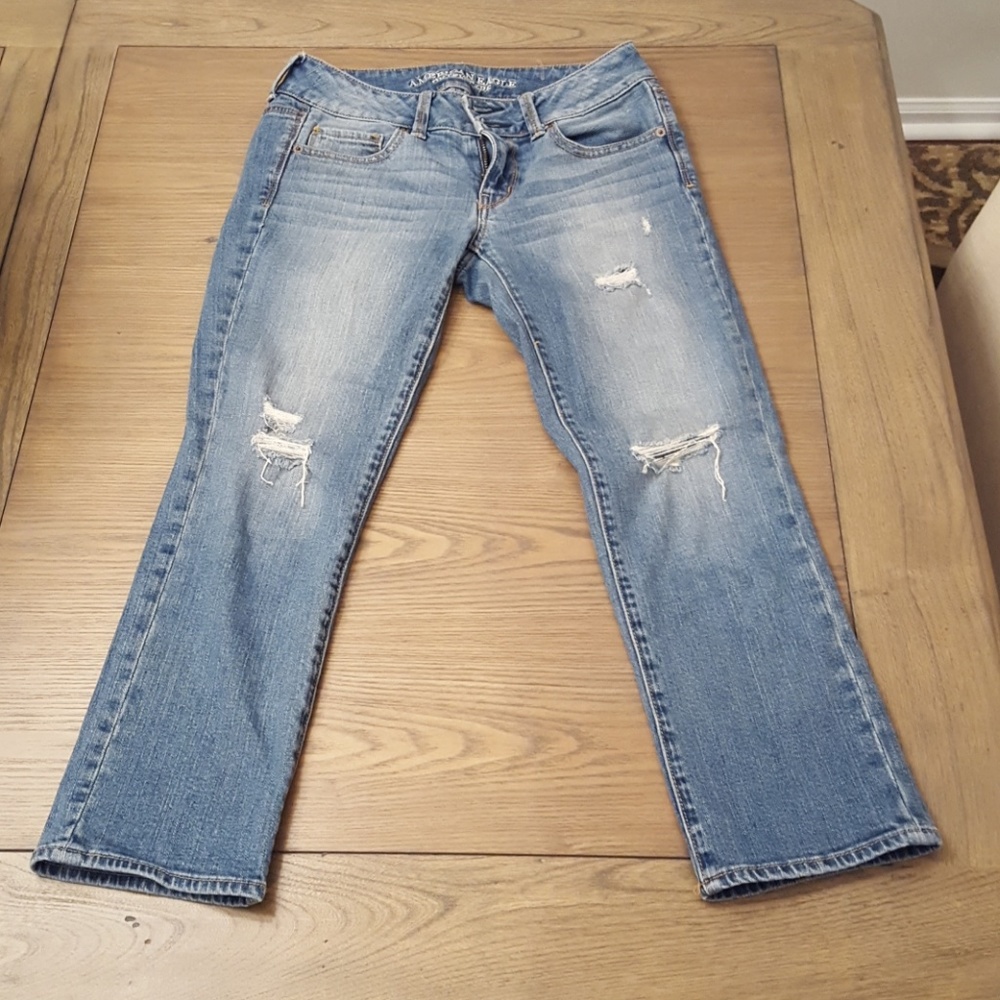 Distressed jeans
